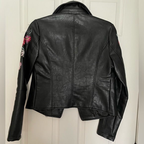 Romeo + Juliet Couture embroidered pleather jacket - Picture 5 of 5